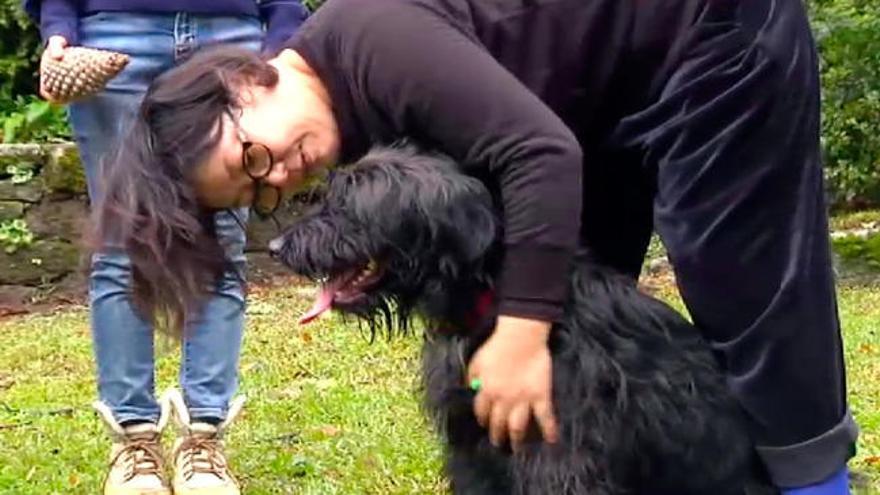 Dos peregrinas japonesas adoptan a un perro abandonado que las acompañó durante el Camino de Santiago