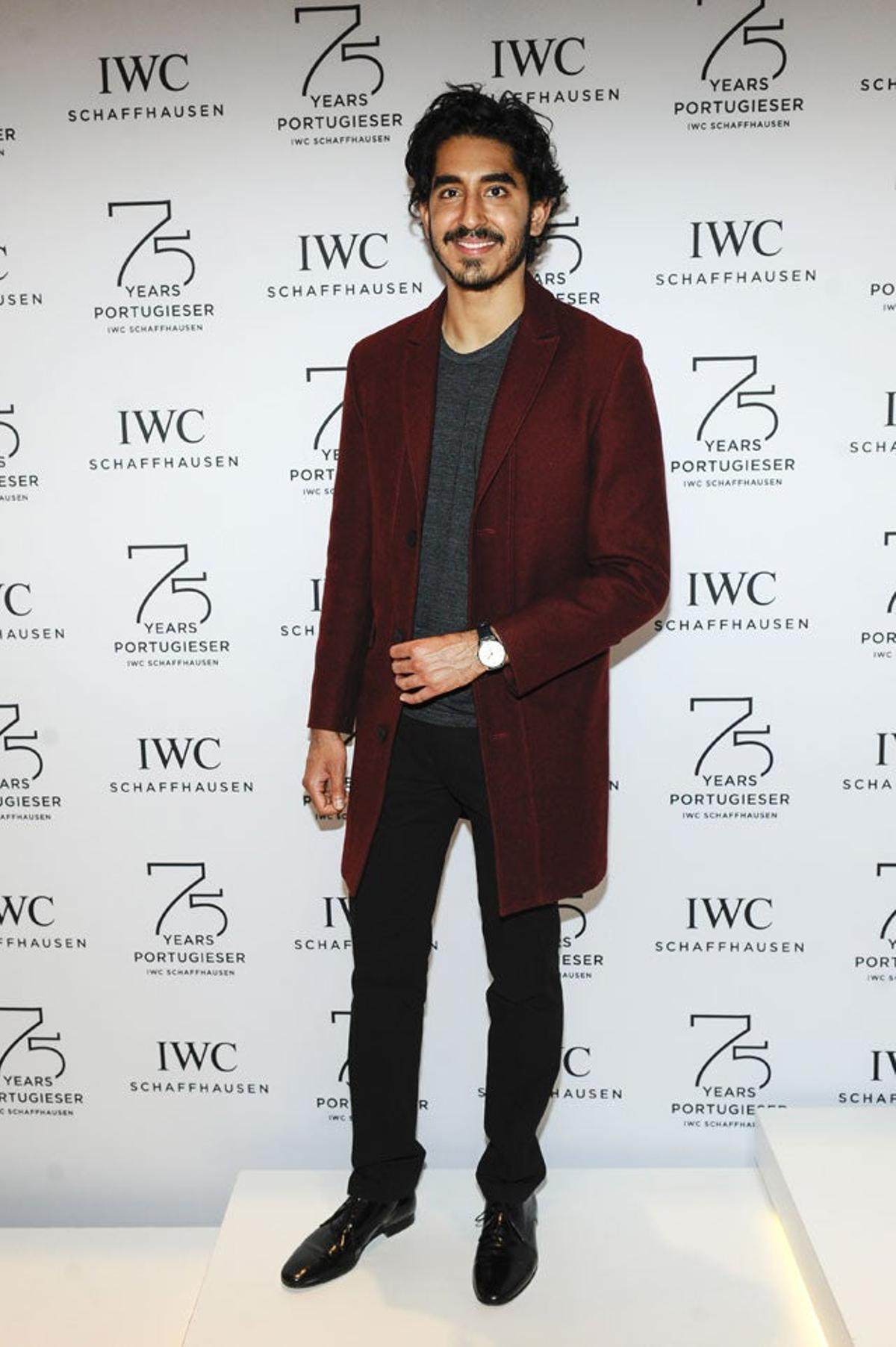 Dev Patel en la fiesta de IWC organizada en Ginebra