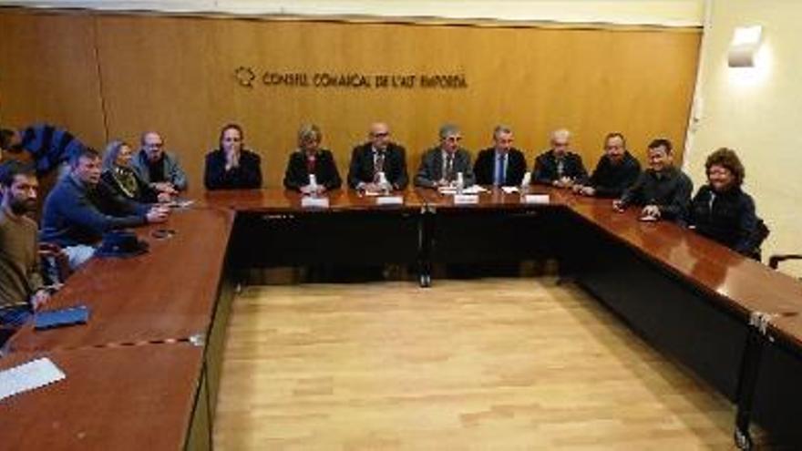 La cimera celebrada ahir a la tarda al Consell Comarcal de l&#039;Alt Empordà.