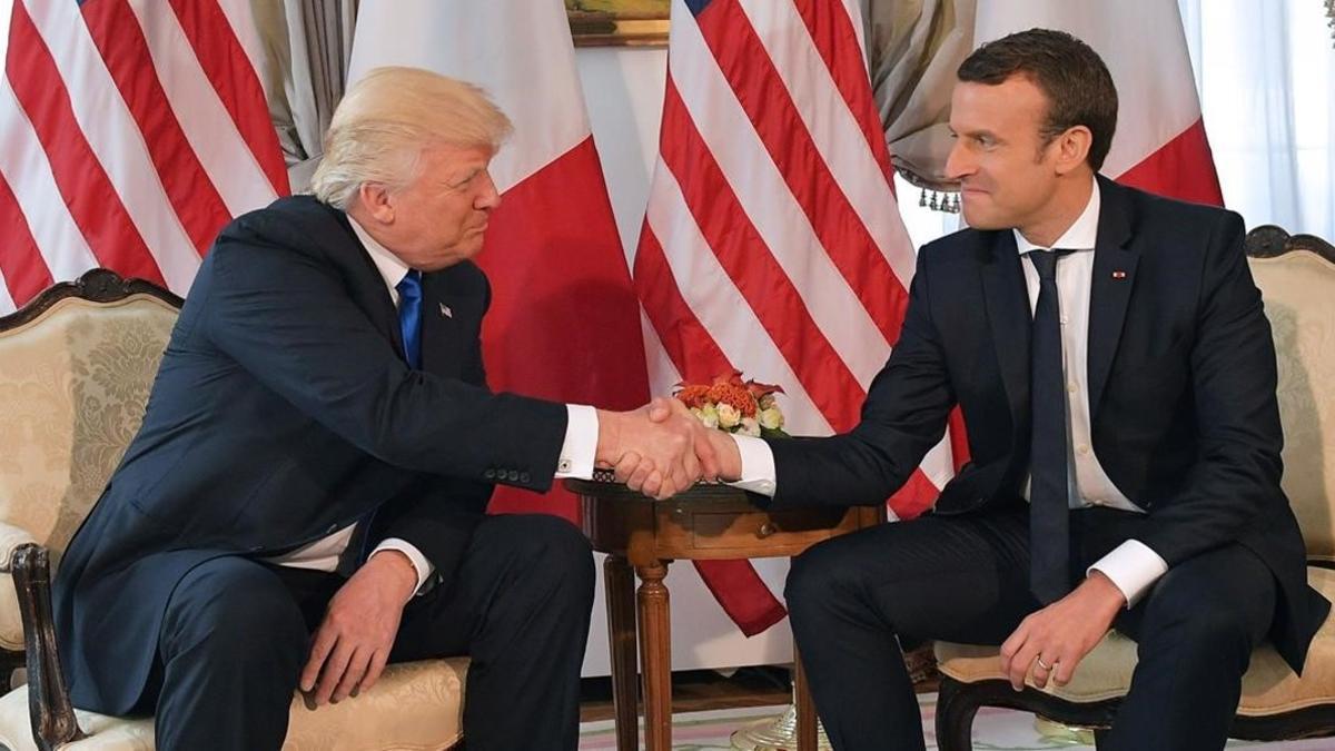 Trump y Macron durante su encuentro del pasado 25 de mayo.
