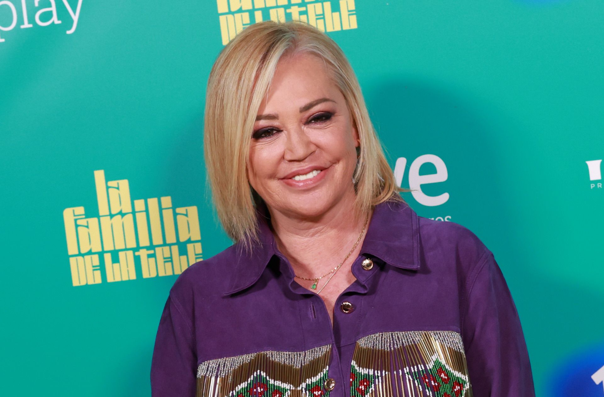 Belén Esteban en la presentación de 'La familia de la tele'