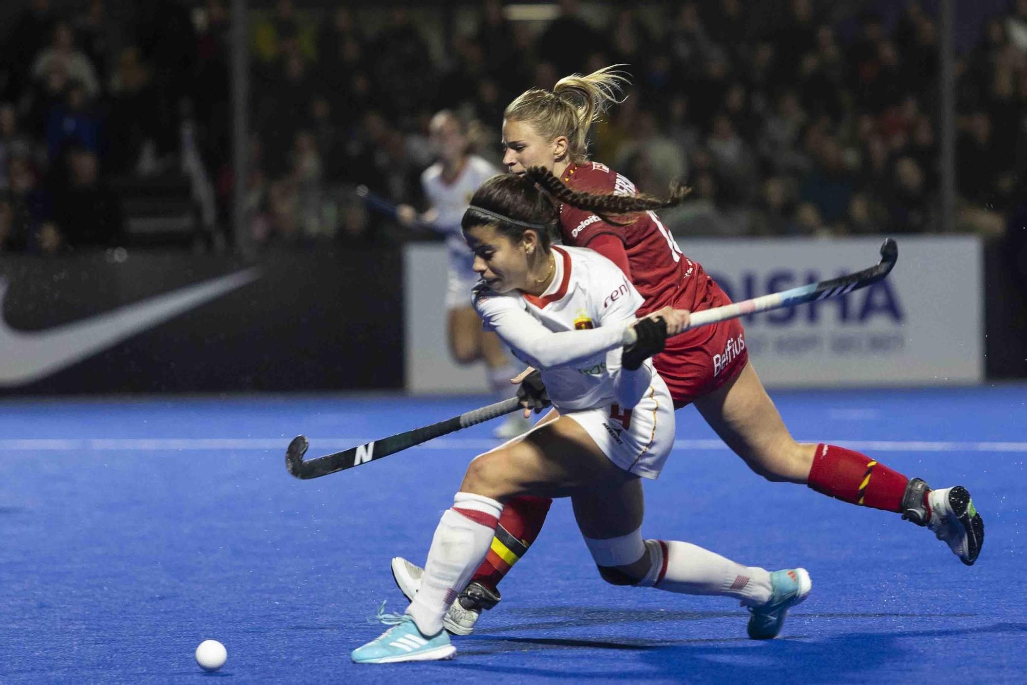 Final del Preolímpico Femenino de hockey. España - Bélgica