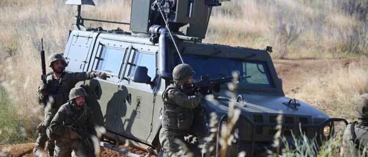 Soldados del batallón &quot;Toledo&quot;, durante la preparación para la misión del Líbano.