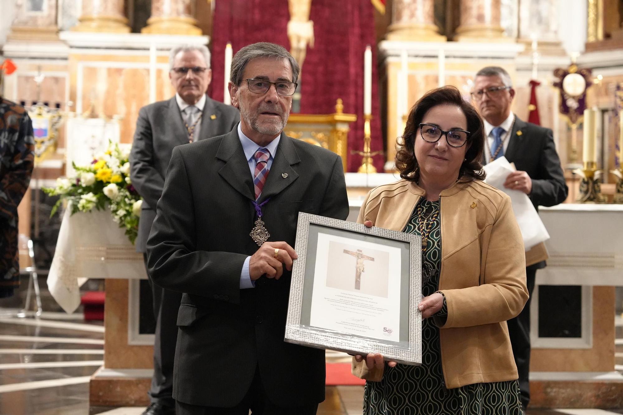 Las fotos de la misa para conmemorar el 50º aniversario de la Junta Central de Semana Santa de Vila-real