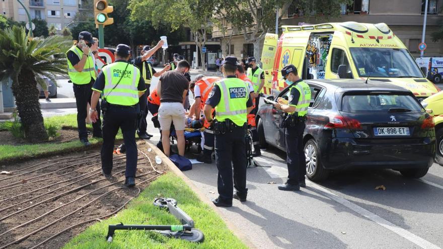 Más de trescientos heridos en accidentes de patinete eléctrico en Palma en tres años