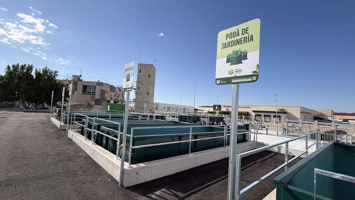 Contenedor de la fracción de poda de jardinería de particulares