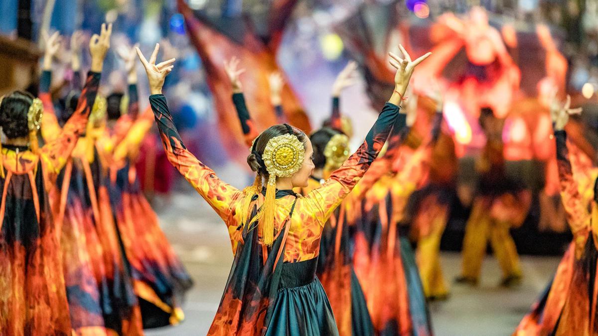 Desfile de Moros y Cristianos en Calp