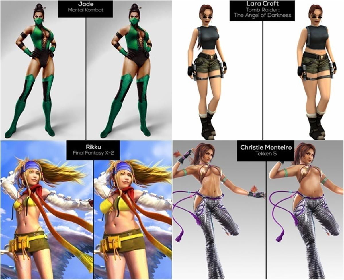 Así serían las medidas reales de las heroínas del videojuego