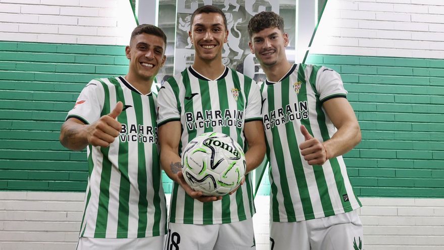 El Córdoba CF y una tripleta que rebosa ilusión: Alcedo, Mariano y Adrián Fuentes