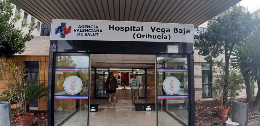El temporal ha afectado al Hospital Vega Baja.
