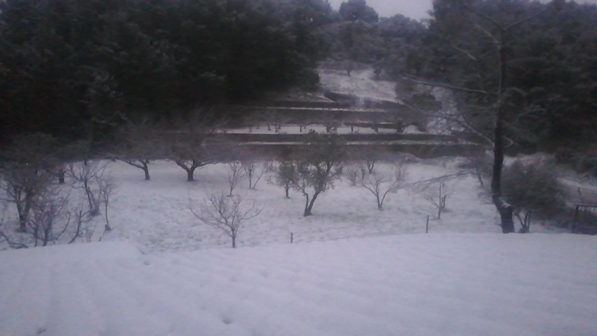 Nieve en la Serra de Tramuntana.