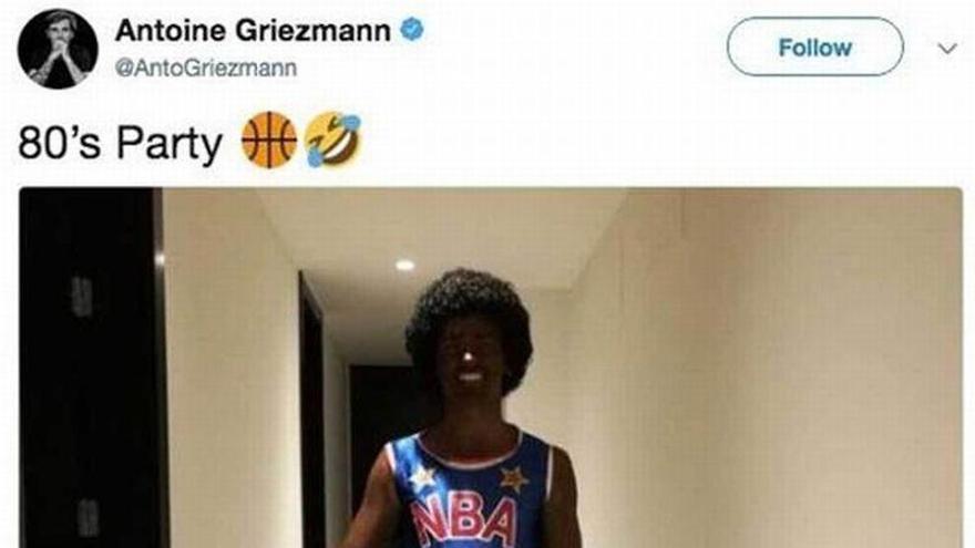 Griezmann se disculpa tras las críticas por disfrazarse de Harlem Globetrotter