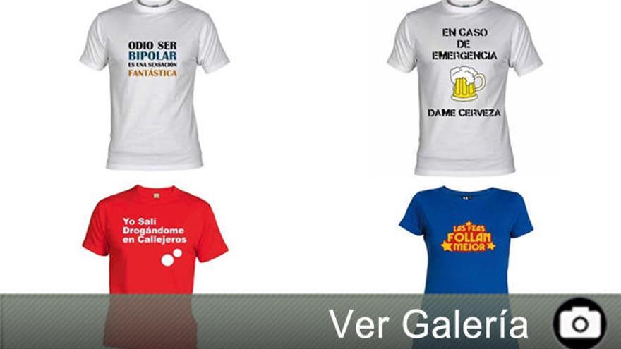 Camisetas con mensaje.