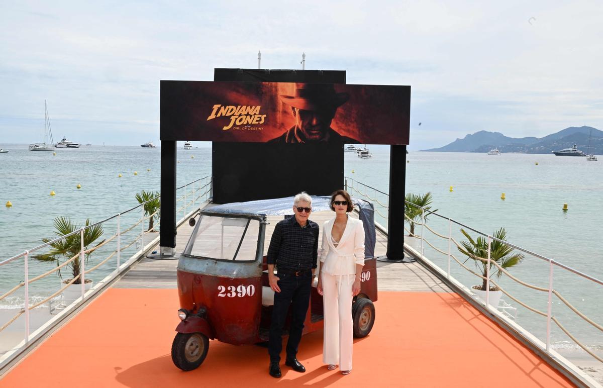 Harrison Ford presenta la quinta entrega de India Jones en Cannes