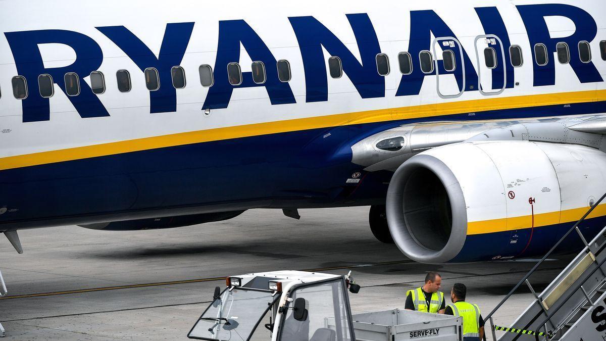 Un avión de Ryanair.