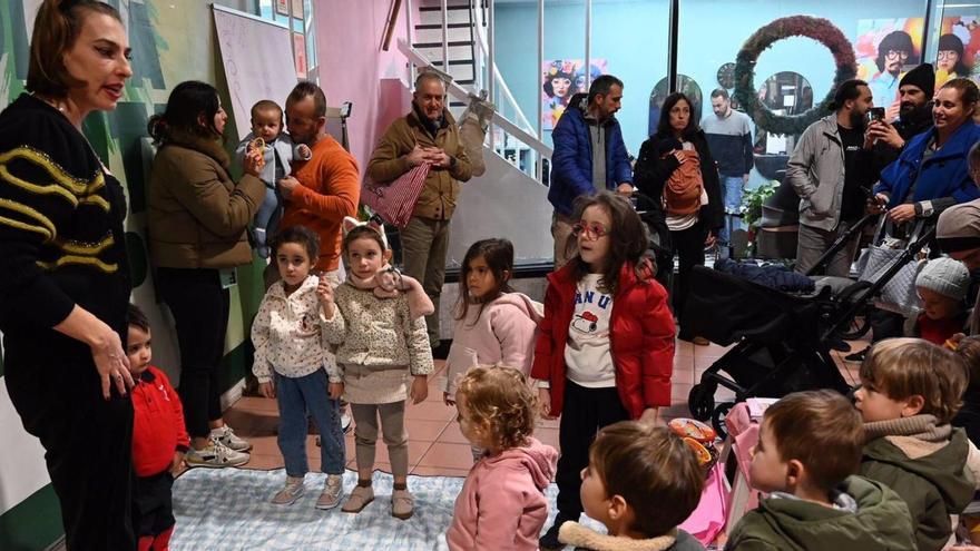 Una de las actividades de ayer en las Galerías Oliva, organizadas por Zona Monumental.