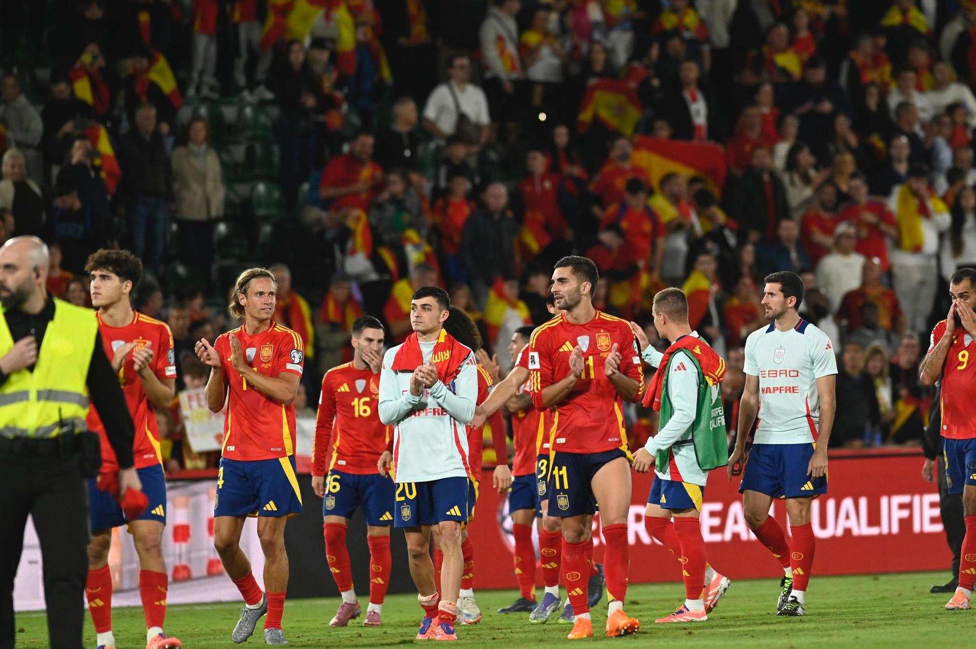 España - Georgia, en imágenes