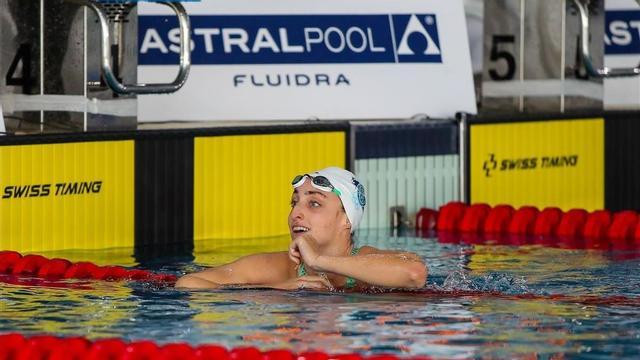 Lidon Muñoz tras concluir una prueba en el reciente Campeonato de España de 25 metros