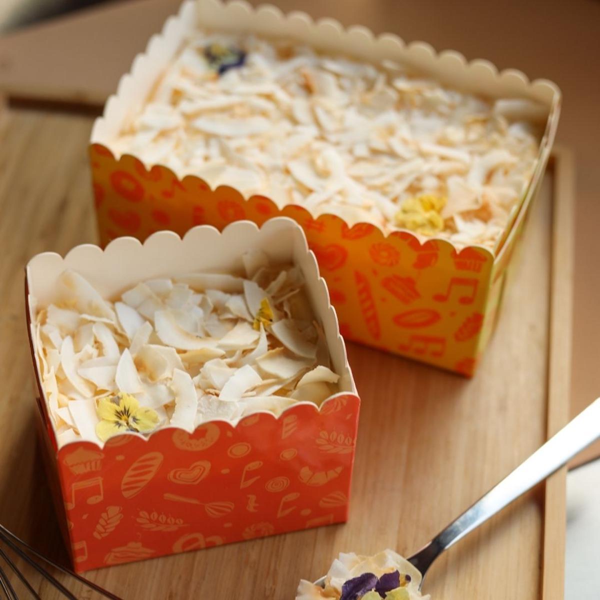 Las cajas de BakerBand, gracias a su portabilidad, permiten comerse el pastel en casa, en la playa o en cualquier lugar