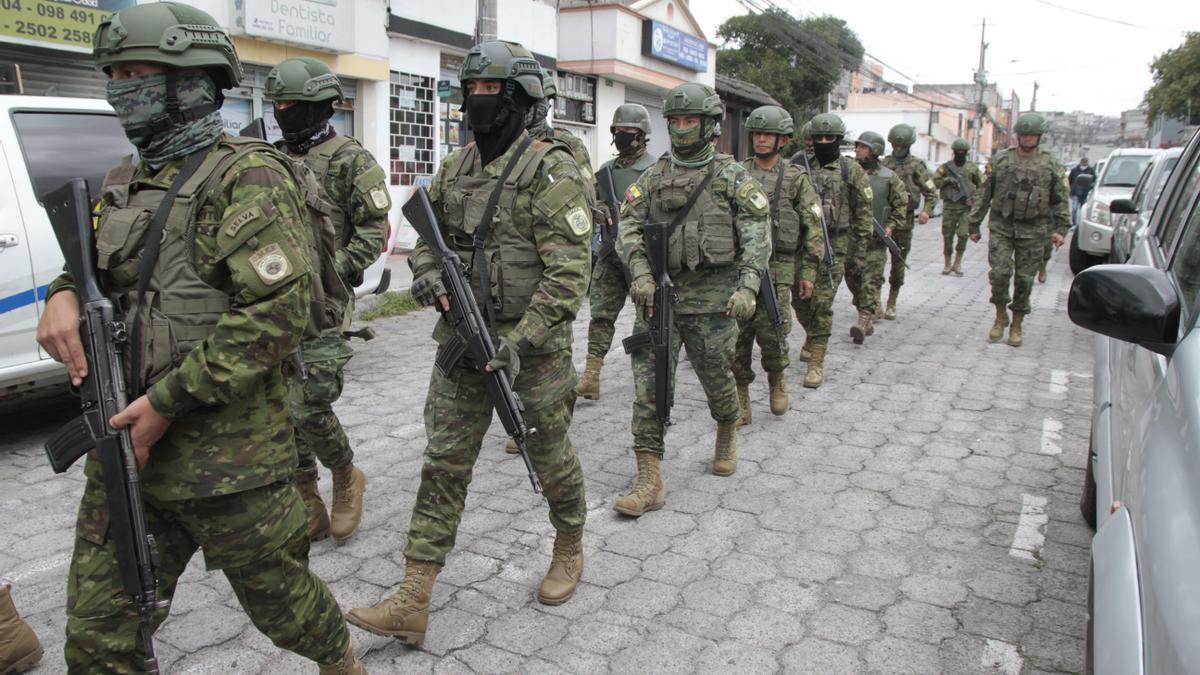 Imagen de archivo del Ejército de Ecuador en Quito, la capital del país.