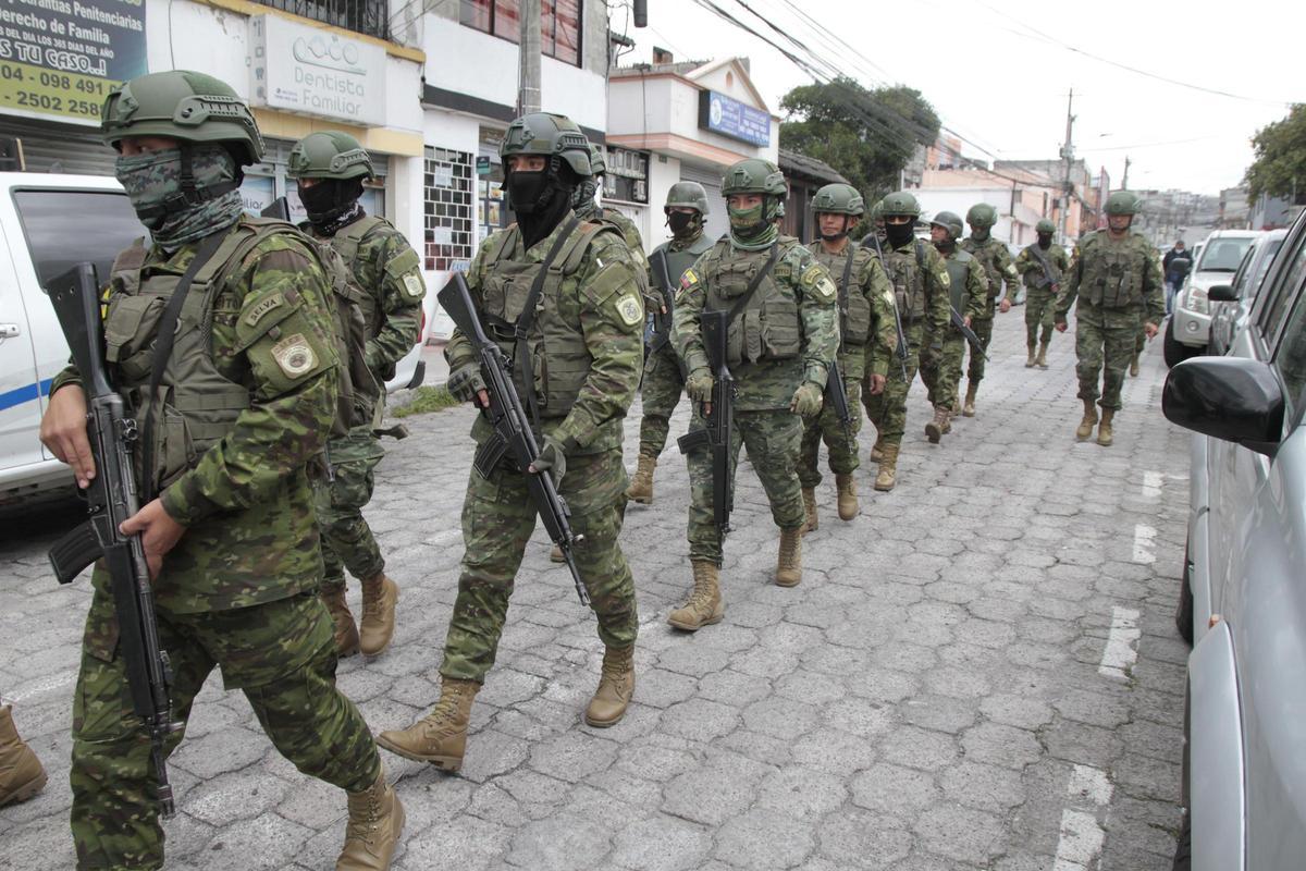 Imagen de archivo del Ejército de Ecuador en Quito, la capital del país.