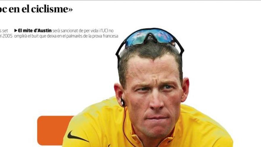 &quot;Armstrong no té lloc en el ciclisme&quot;