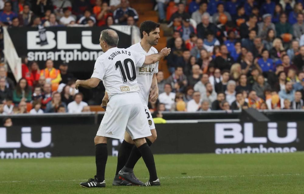 El partido Leyendas del Valencia CF - Selección Española