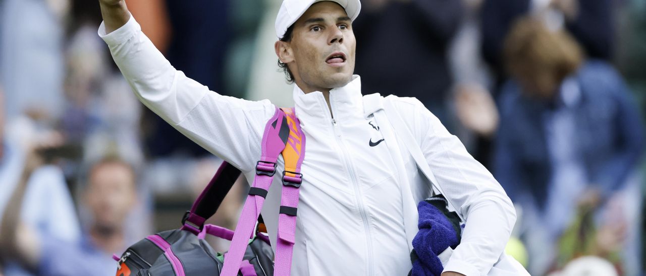 Nadal, en un entrenamiento en Londres.