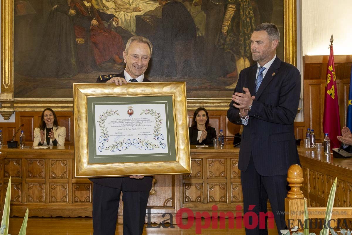 Alfonso Navarro es nombrado  'Hijo Predilecto de Caravaca'