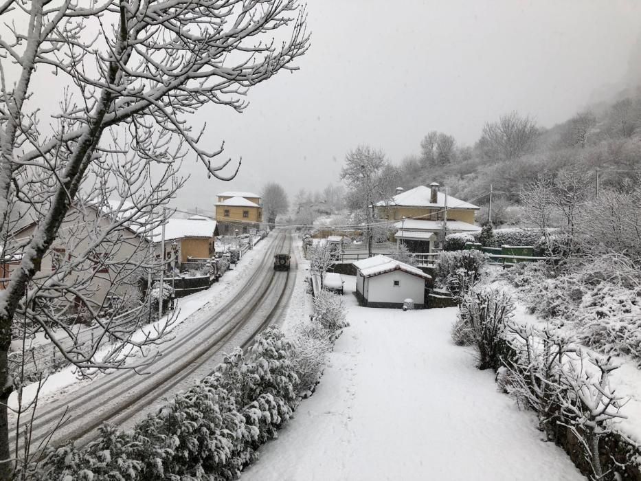 Viernes de nevadas en Asturias