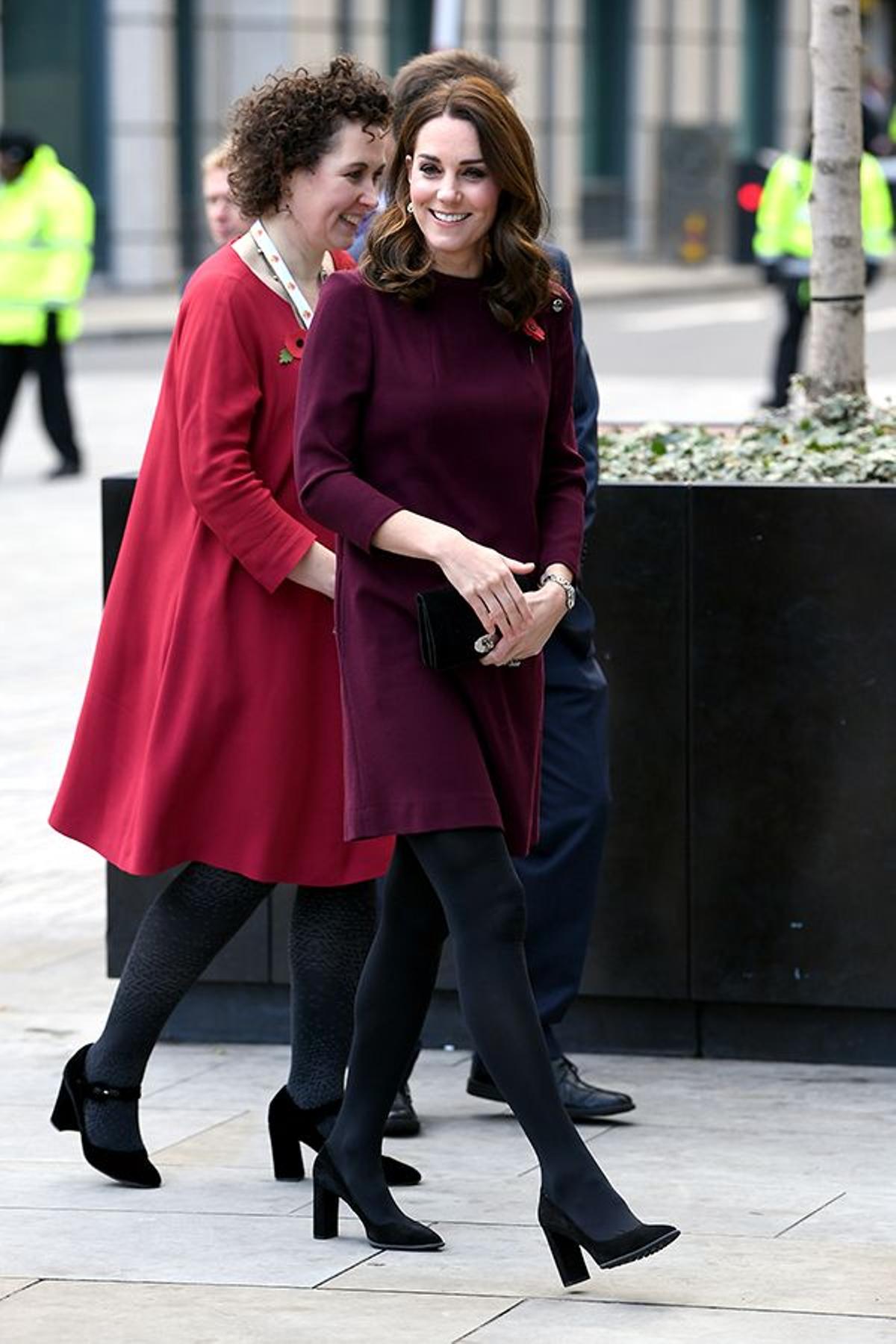 Kate Middleton a su llegada al fórum