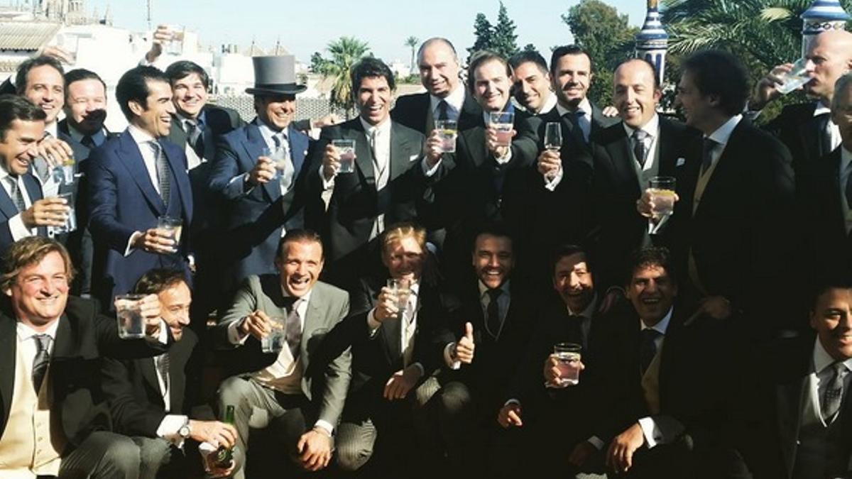 El brindis de los amigos del novio