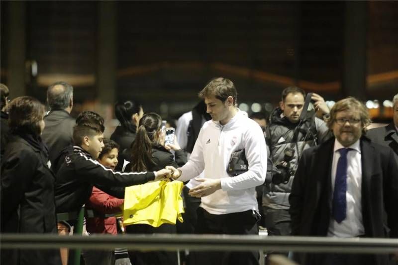 Multitudinaria llegada a Córdoba del Real Madrid