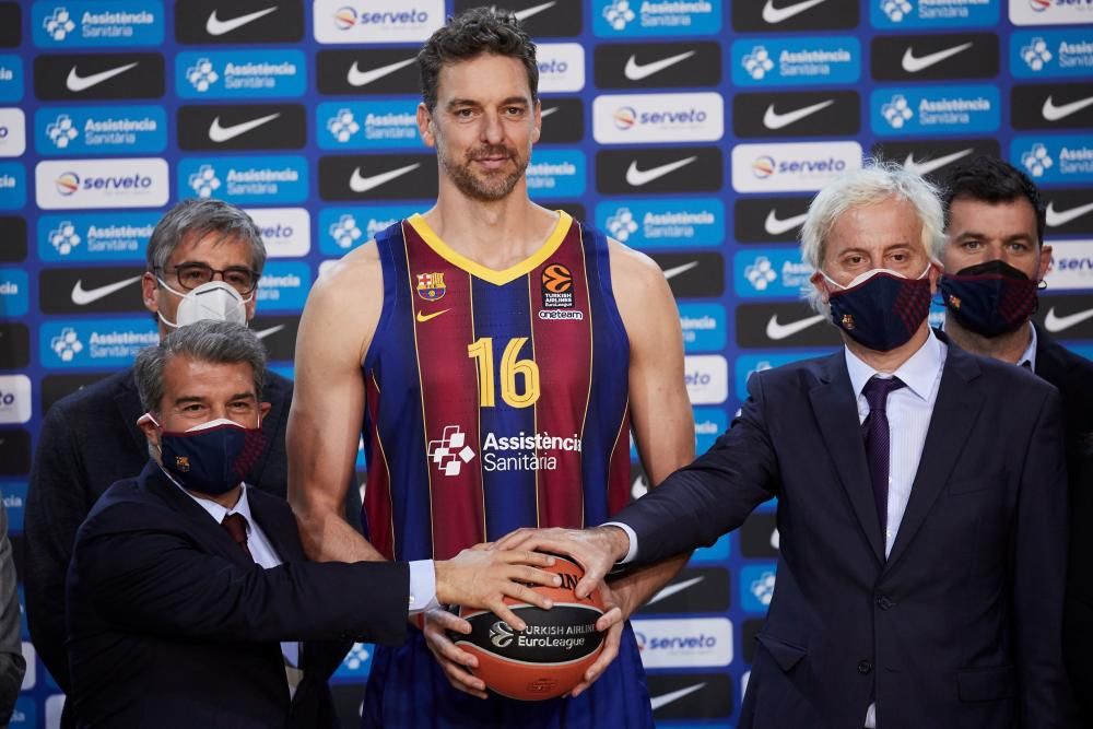 El Barça presenta Pau Gasol