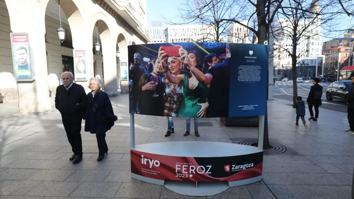 El Paseo Independencia de Zaragoza se engalana para los Premios Feroz