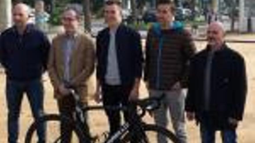 David de la Cruz presenta la seva marxa ciclista a Palamós