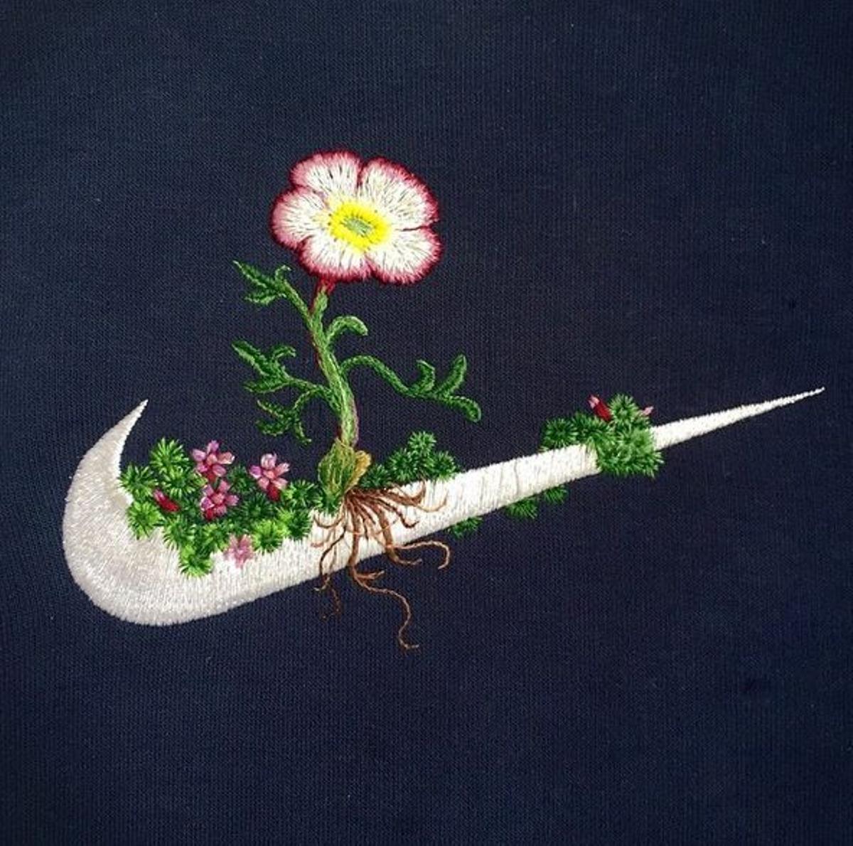 Bordados de James Merry: sudadera de Nike