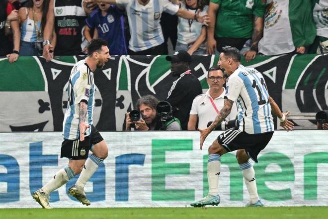 El gol de Messi ante México en el Mundial y la celebración de Argentina