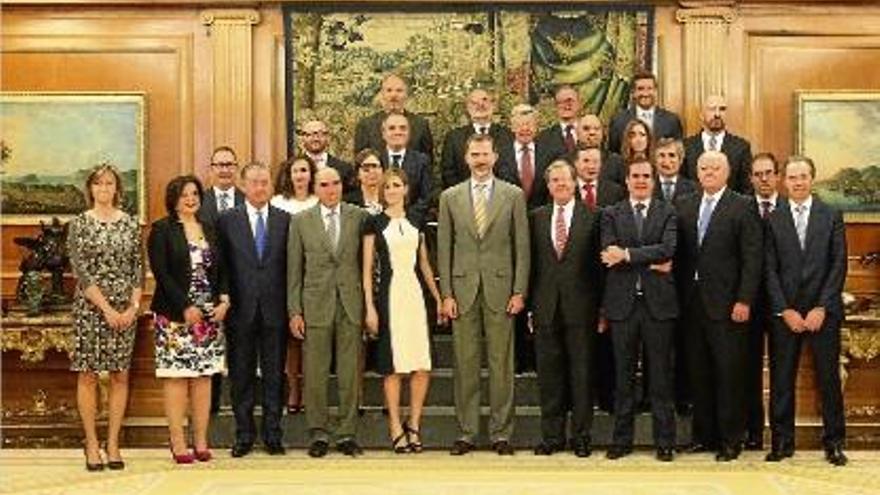 Foto conjunta de la presentació Aliança per a la Formació Professional Dual.