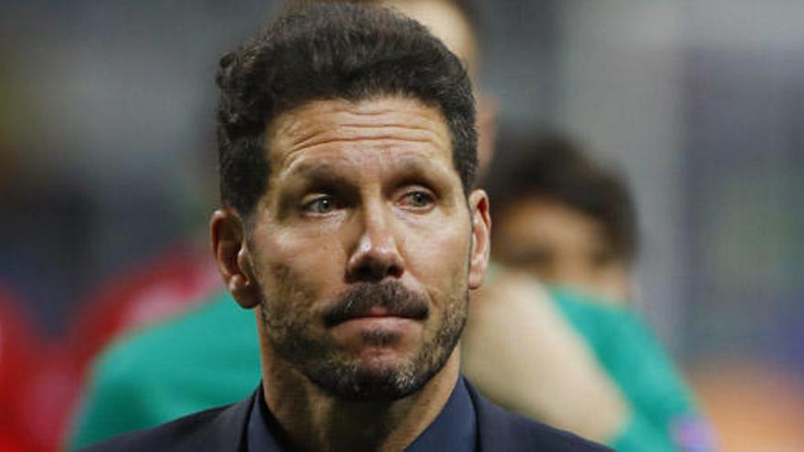 El técnico del Atlético de Madrid, Diego Pablo Simeone