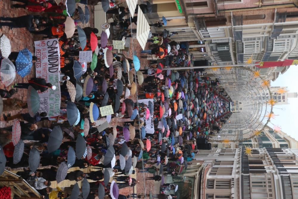 Marcha por la sanidad pública en Málaga