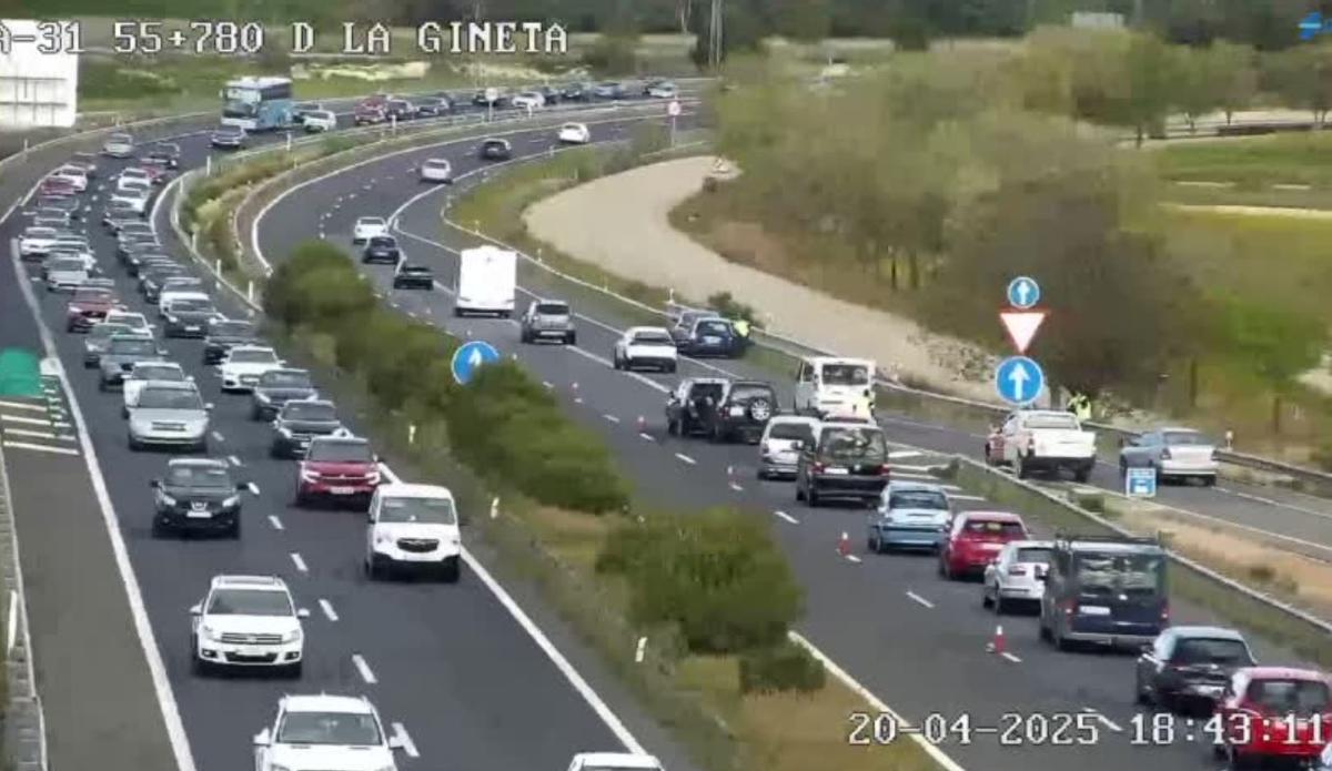 Precaución por un accidente en Albacete en la A-31 a su paso por La Gineta