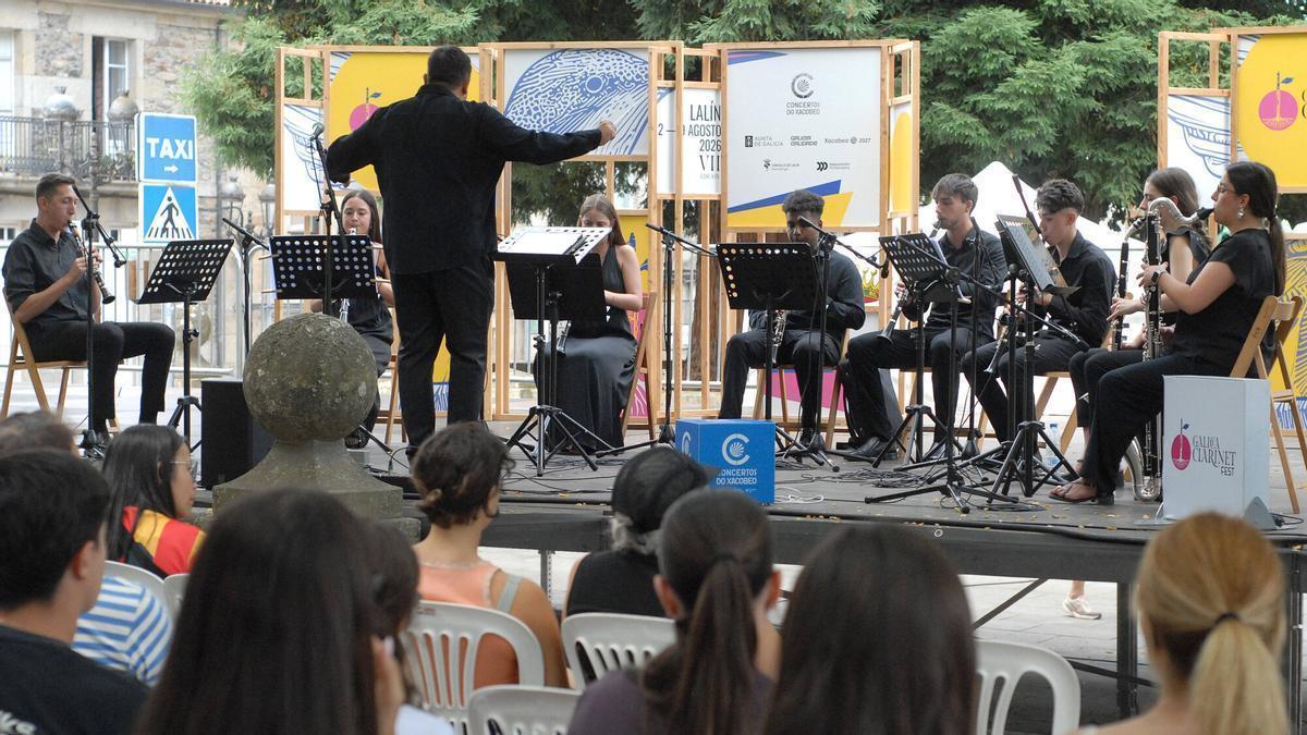 Recital de música de cámara en la Plaza das Pipas de Lalín.