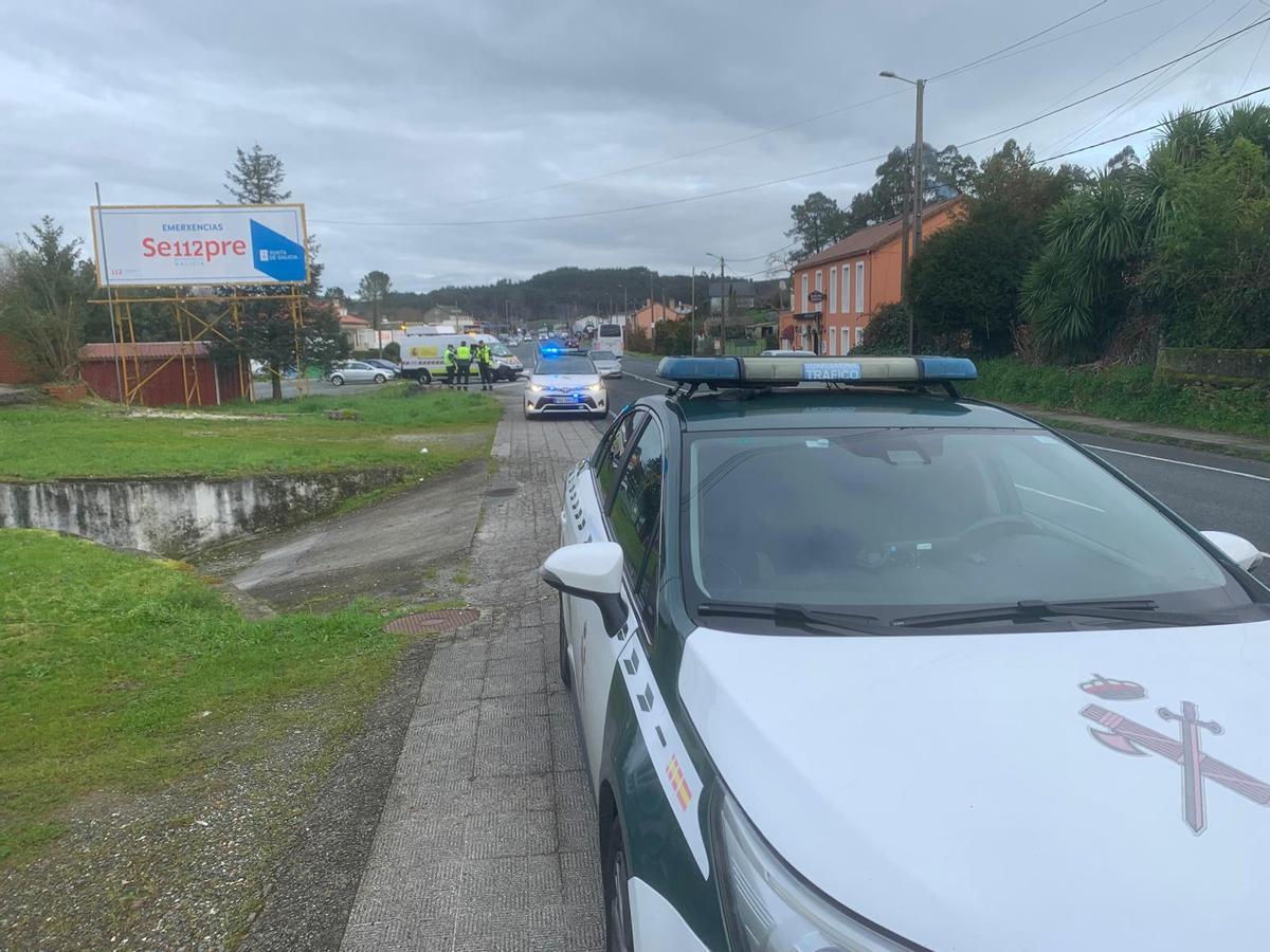 El siniestro se produjo en el km 332 de la N-525, en la recta de A Susana