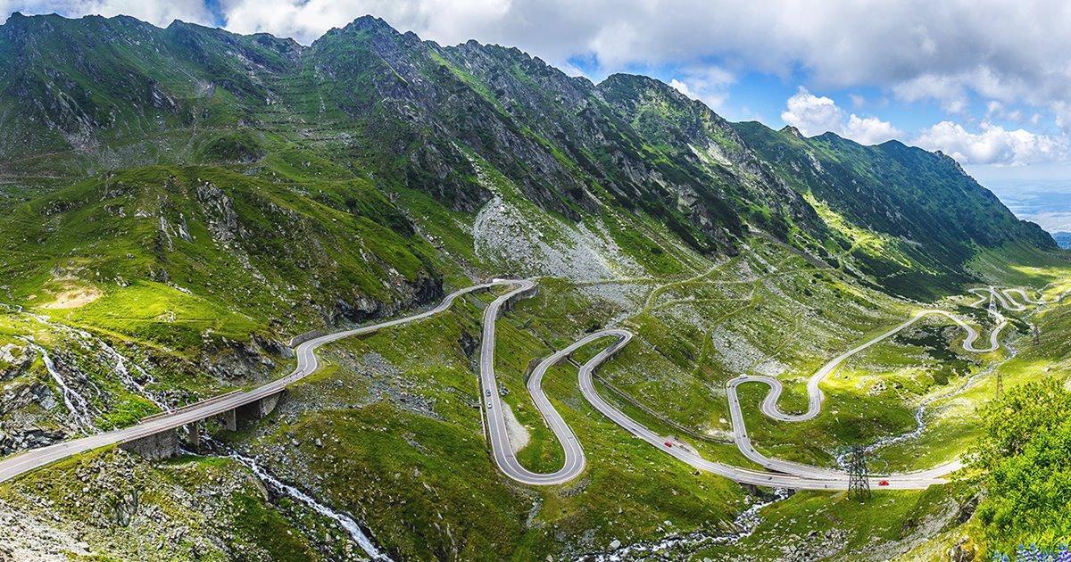 La carretera Transfagarasan en Rumanía