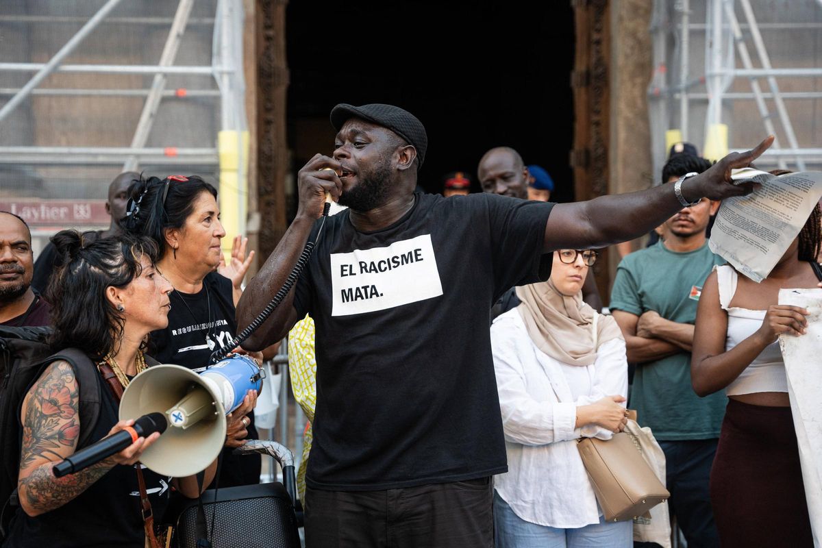 Gran manifestación antiracista en Barcelona