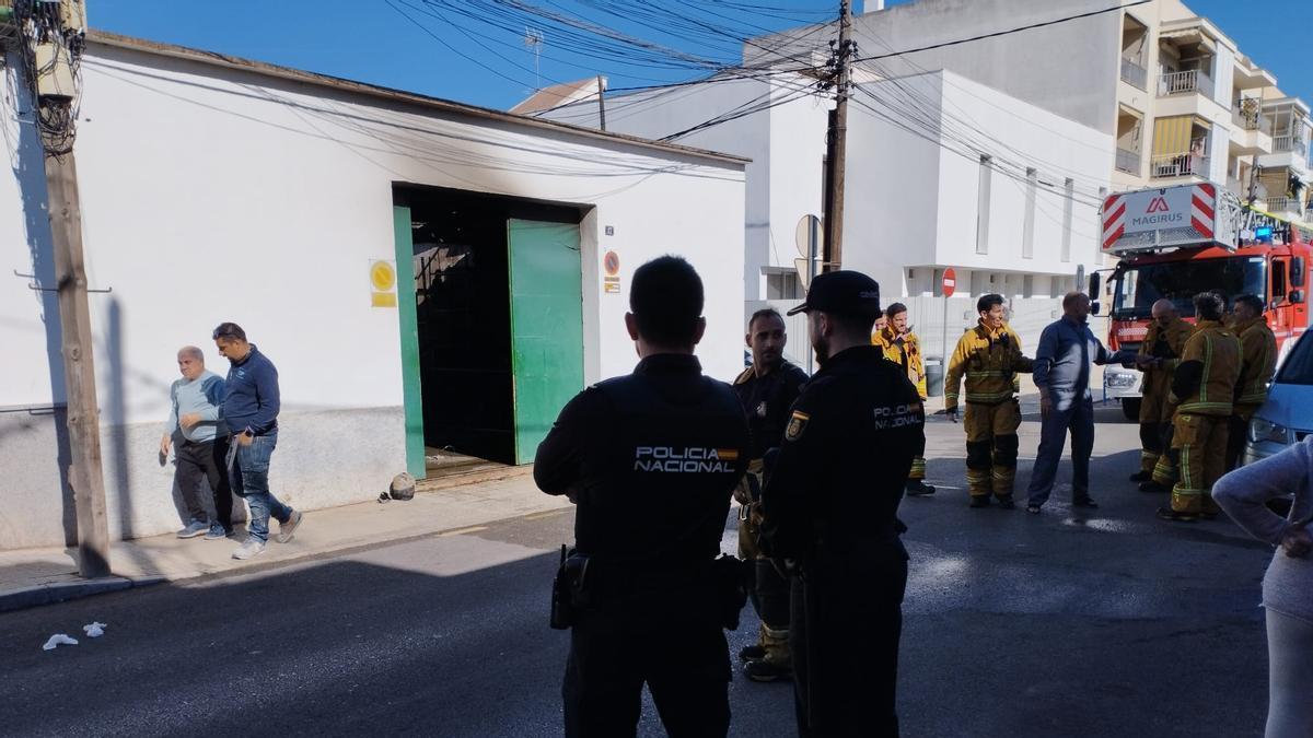 La propietaria del garaje incendiado en El Amanecer, en Palma