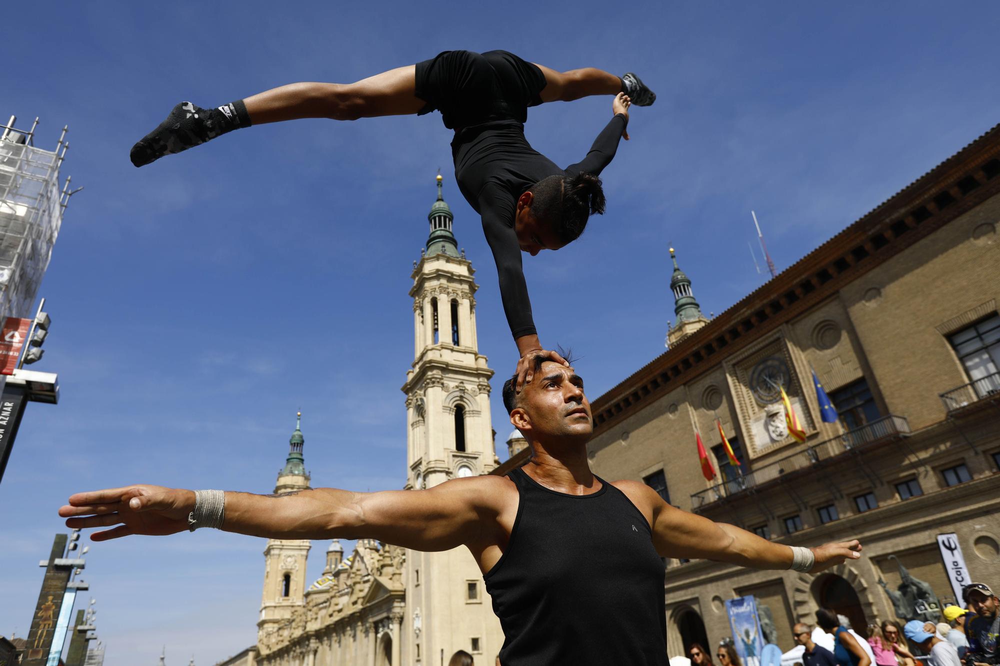 Hasta 26 actividades se han llevado a cabo en la plaza del Pilar.