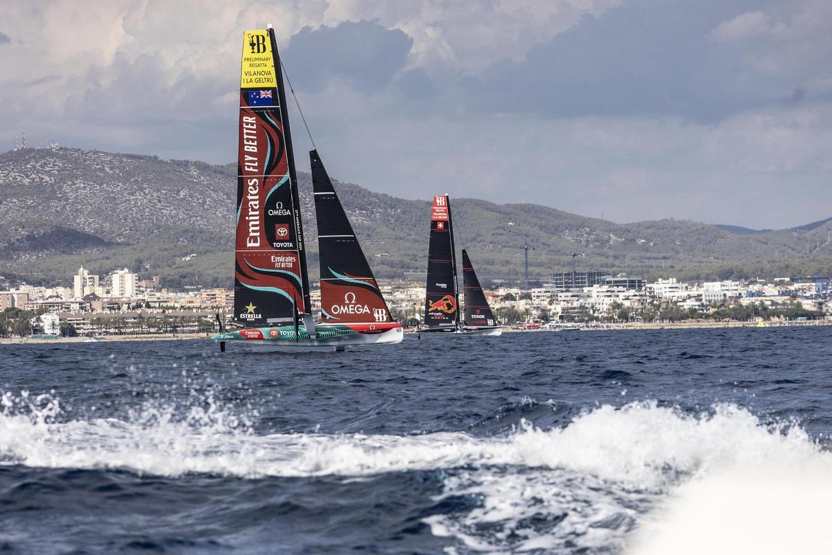 La Copa América de vela iza las velas en Vilanova i la Geltrú