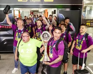 Recepción del Govern al Palma Futsal tras ganar la segunda Champions League